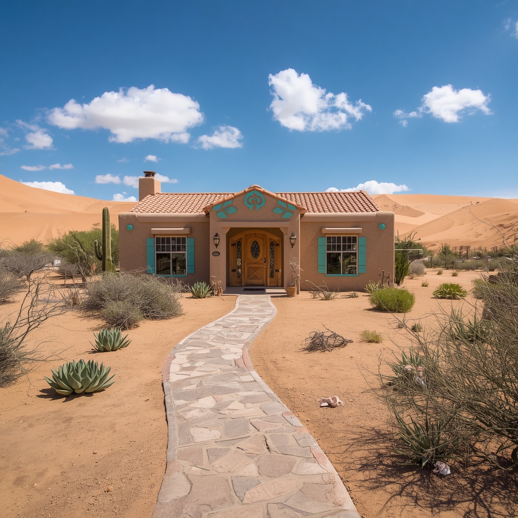 Beautiful adobe-style house